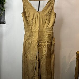 Banana Republic Tan Button-Down Dress